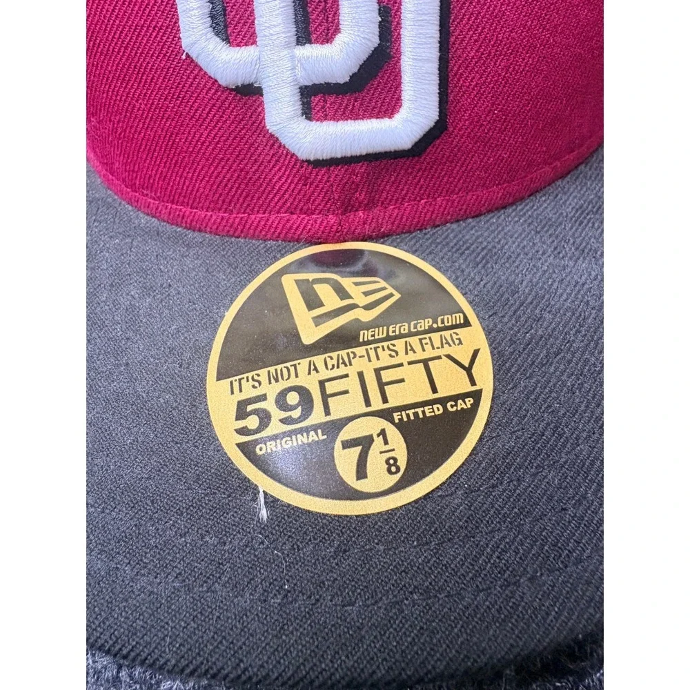 New Era 59FIFTY CU Colorado Buffaloes Fitted Hat 7 1/8 Maroon Grey Flat Bill Cap
